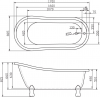 Фото акриловая ванна belbagno bb04 170x80 см