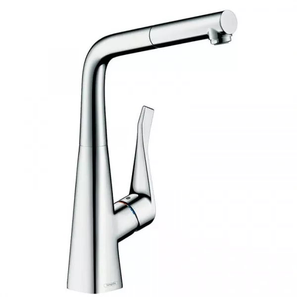 Фото смеситель для кухонной мойки hansgrohe metris 14781000