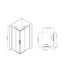 Фото душевое ограждение vincea slim-u 80x100 см  vss-2su8010cl