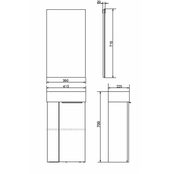 Фото тумба с раковиной comforty асти 41 см 00-00012835