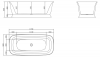 Фото акриловая ванна belbagno bb400-1700-800 170x80 см