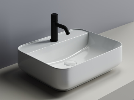 Фото раковина накладная ceramicanova element 50 см, цвет: белый cn5015