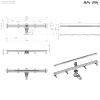 Фото душевой трап am.pm masterflow 100 см w01sc-s11-100-05bm