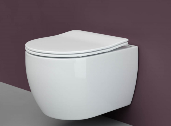 Фото унитаз подвесной, безободковый ceramicanova play cn3001