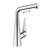 Фото смеситель для кухонной мойки hansgrohe metris 73812000