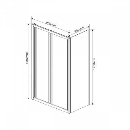 Фото душевой уголок vincea garda 90x90 см vsr-1g9090ch