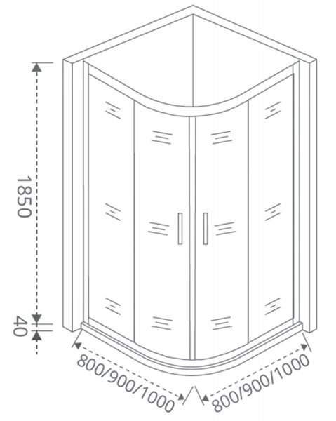 Фото душевое ограждение good door latte r-90-c-we 90 см ла00002