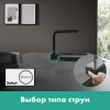 Фото смеситель для кухонной мойки hansgrohe aquno select 73830800