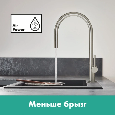 Фото смеситель для кухонной мойки hansgrohe talis 72802670