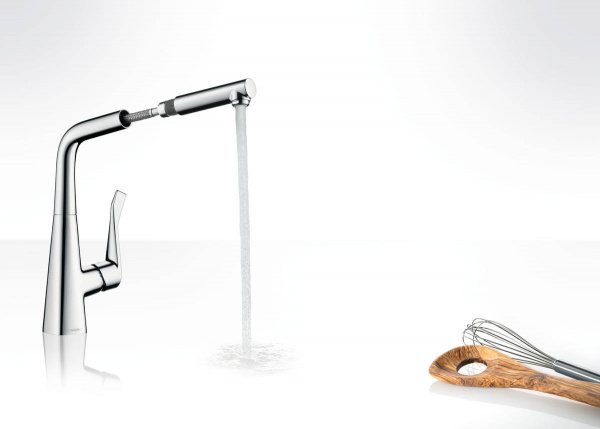 Фото смеситель для кухни hansgrohe metris 14821000