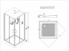 Фото душевая кабина esbano elegancia es-80ckr 80x80 см