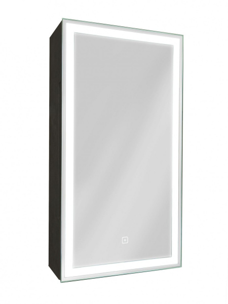 Фото зеркальный шкаф art&max vita 35 см am-tec-350-650-1d-l-ds-f-nero
