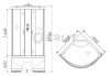 Фото душевая кабина erlit er3510tp-c4 rus 100x100 см
