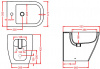 Фото биде напольное artceram faster fsb002 01 00