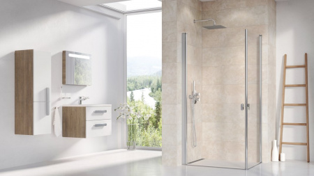 Фото душевая дверь ravak chrome crv1 80 см 1qv40u01z1