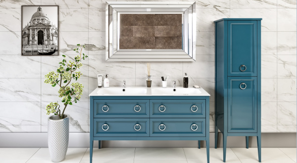 Фото тумба под раковину bagno piu vintage 140 см, цвет: глянцевый лак vnd-1-140