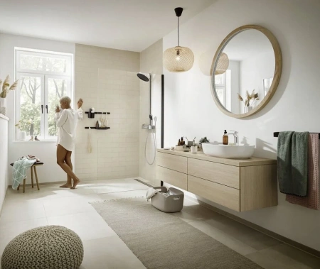 Фото душевая стойка hansgrohe pulsify 24240000