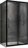 Душевое ограждение Abber Schwarzer Diamant 100x70 см AG30100BH-S70B