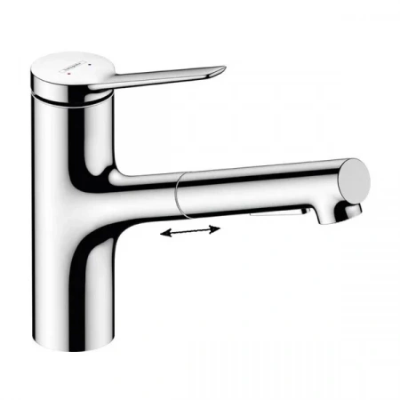 Фото смеситель для кухонной мойки hansgrohe zesis 74810000