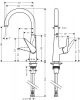 Фото смеситель для кухонной мойки hansgrohe talis 72816000