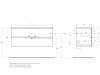 Фото тумба под раковину cezares 120 см duet-1200-2c-so-bl