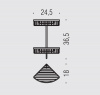 Фото полка-сетка подвесная colombo design complementi b9617