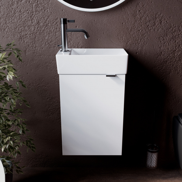 Фото тумба под раковину sancos mini 35 см, цвет: белый mn35wl