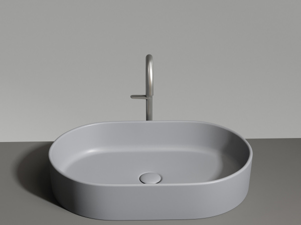 Фото раковина накладная ceramicanova element 60.8 см, цвет: антрацит cn6048mh