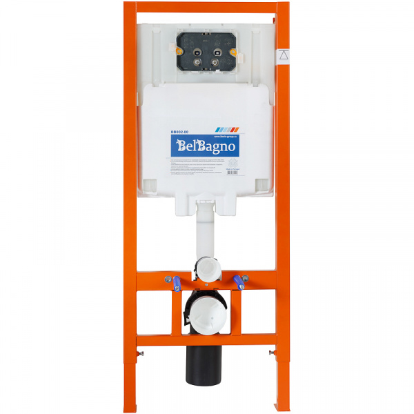 Фото инсталляция для унитаза с панелью смыва belbagno bb002-80/bb012-mr-nero.m