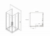 Фото душевое ограждение abber schwarzer diamant 100x100 см ag02100bh-s100b