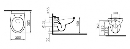Фото унитаз подвесной vitra normus 6855b003-0101