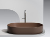 Фото раковина накладная ceramicanova element 60.8 см, цвет: коричневый cn6048mdb