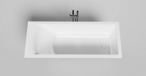 Фото ванна из искусственного камня salini cascata kit 170x70 см 104813g глянцевая