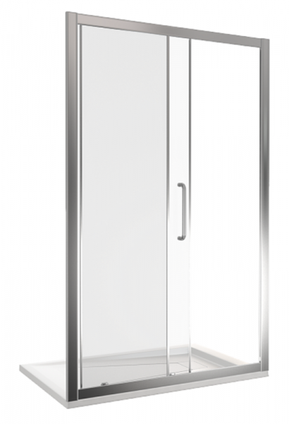 Фото душевая дверь good door neo wtw-140-c-ch 140 см не00007