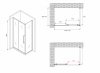 Фото душевое ограждение abber schwarzer diamant ag30140bmh-s70bm 140x70 см