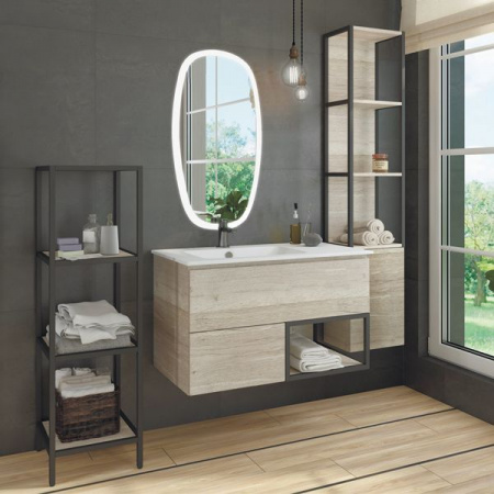 Фото тумба с раковиной comforty мальме 90 см 00-00004200