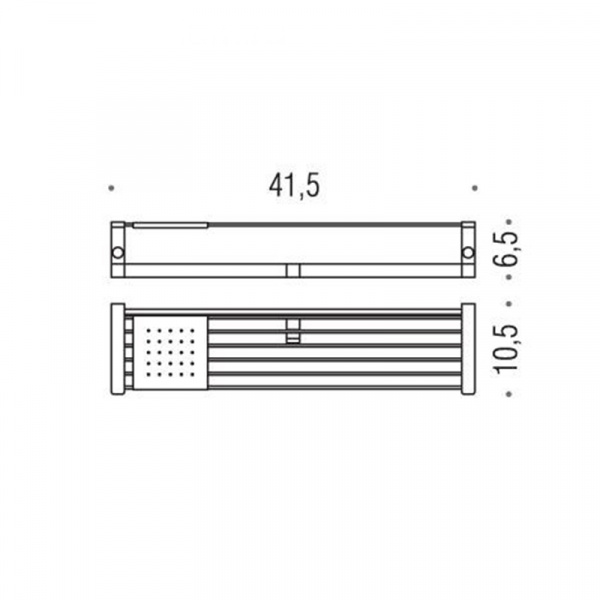 Фото полка подвесная colombo design time w4275
