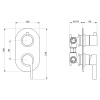 Фото встраиваемый смеситель для душа webert doremi dr860101345