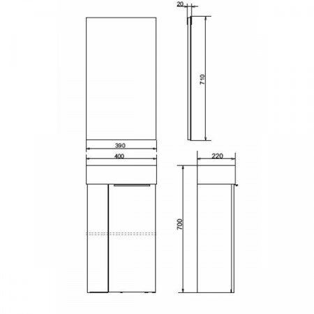 Фото тумба с раковиной comforty асти 40 см 00-00000831