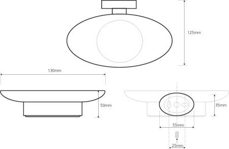 Фото мыльница bemeta oval 118408021