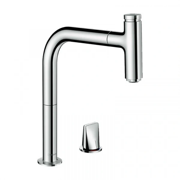 Фото смеситель для кухонной мойки hansgrohe metris select 73825000