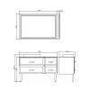 Фото зеркало comforty империя 120 см 4143506