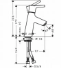 Фото смеситель для раковины hansgrohe talis s 72012000