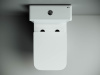 Фото унитаз-компакт, безободковый без бачка ceramicanova cubic cn1803-b