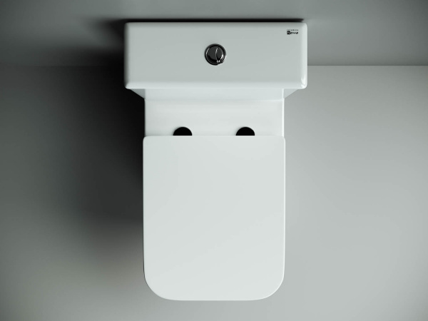 Фото унитаз-компакт, безободковый без бачка ceramicanova cubic cn1803-b