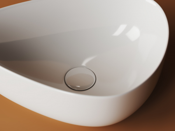 Фото раковина накладная ceramicanova element 45.5 см, цвет: белый cn5026