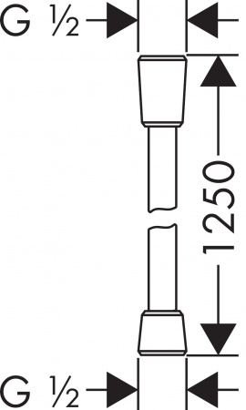 Фото душевой шланг hansgrohe comfortflex 125 см 28167000