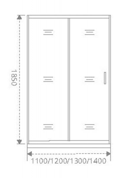 Фото душевая дверь good door neo wtw-110-c-ch 110 см не00004