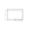 Фото душевое ограждение vincea alpha 80x140 см  vsr-3al8014cl