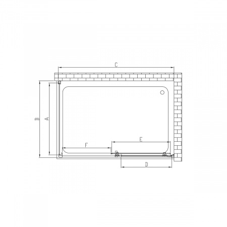 Фото душевое ограждение vincea alpha 80x140 см  vsr-3al8014cl